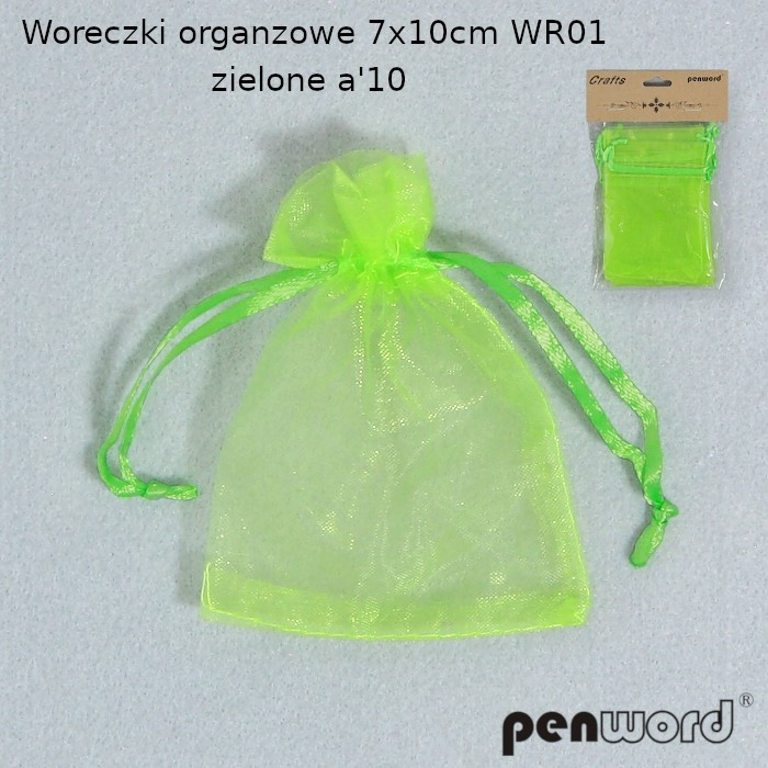 Woreczki organzowe 7x10cm (10) kolor WR01 Polsirhurt